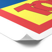 Tom en Jerry Logo Flat Poster (Hoek)