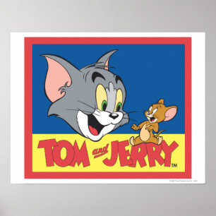 Tom en Jerry Logo Flat Poster