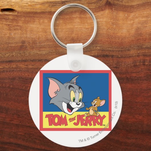 Tom en Jerry Logo Flat Sleutelhanger (Voorkant)