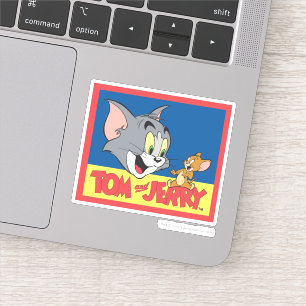 Tom en Jerry Logo Flat Sticker