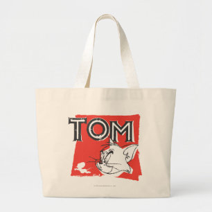 Tom en Jerry Mad Cat Grote Tote Bag