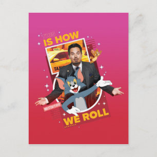 Tom en Jerry met Terrance - zo rollen we Briefkaart