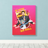 Tom en Jerry met Terrance - zo rollen we Canvas Afdruk (Insitu (Houten vloer))