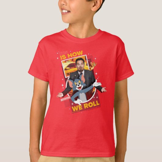 Tom en Jerry met Terrance - zo rollen we T-shirt (Voorkant)