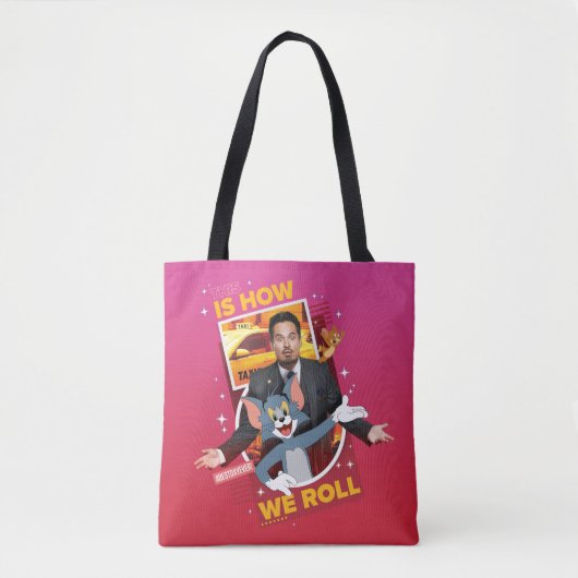 Tom en Jerry met Terrance - zo rollen we Tote Bag (Voorkant)