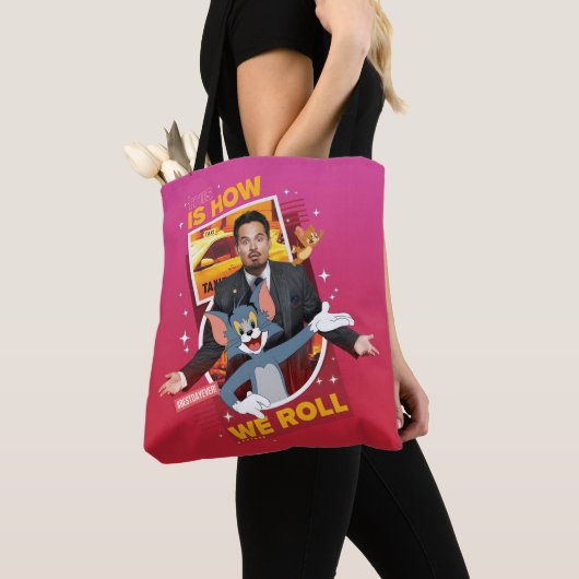 Tom en Jerry met Terrance - zo rollen we Tote Bag (Dichtbij)