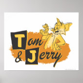 Tom en Jerry Mouse in Paw Logo Poster (Voorkant)