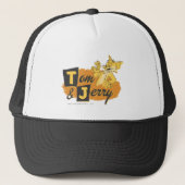 Tom en Jerry Mouse in Paw Logo Trucker Pet (Voorkant)