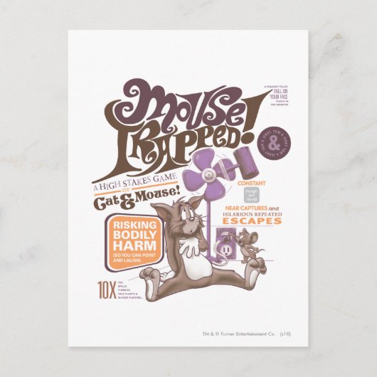 Tom en Jerry Mouse Trapped Briefkaart (Voorkant)