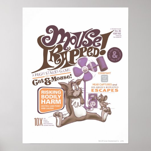 Tom en Jerry Mouse Trapped Poster (Voorkant)