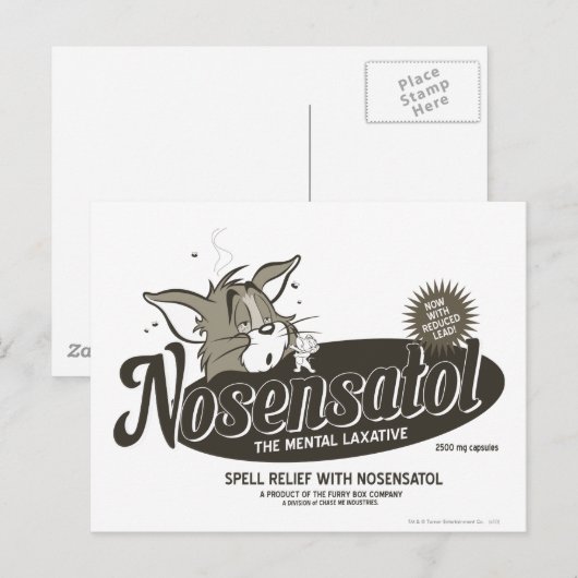 Tom en Jerry Nosensatol Briefkaart (Voorkant / Achterkant)