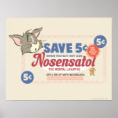 Tom en Jerry Nosensatol Coupon Poster (Voorkant)