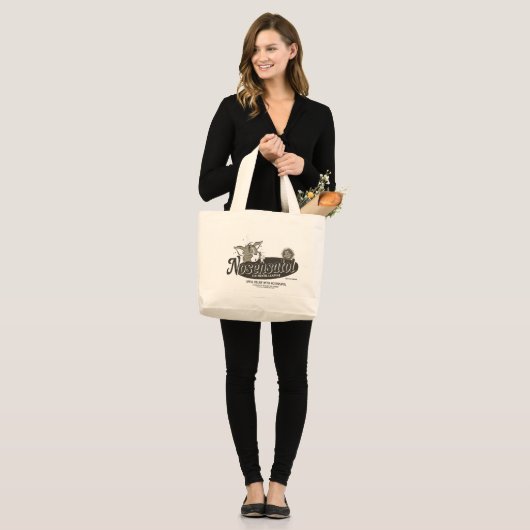 Tom en Jerry Nosensatol Grote Tote Bag (Voorkant (model))
