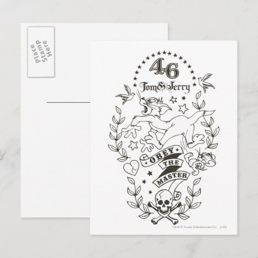 Tom en Jerry Obey De Master 1 Briefkaart (Voorkant / Achterkant)