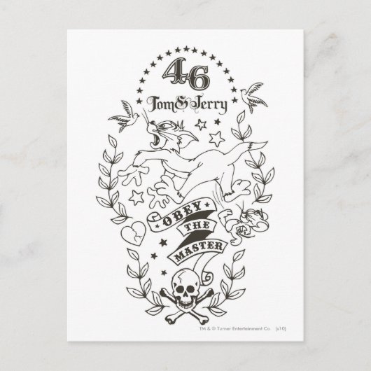 Tom en Jerry Obey De Master 1 Briefkaart (Voorkant)