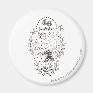 Tom en Jerry Obey De Master 1 Magneet