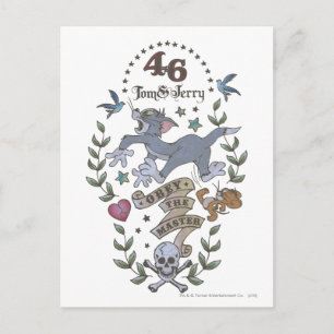 Tom en Jerry Obey De Master 2 Briefkaart