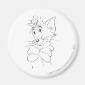 Tom en Jerry On Head Magneet (Voorkant)