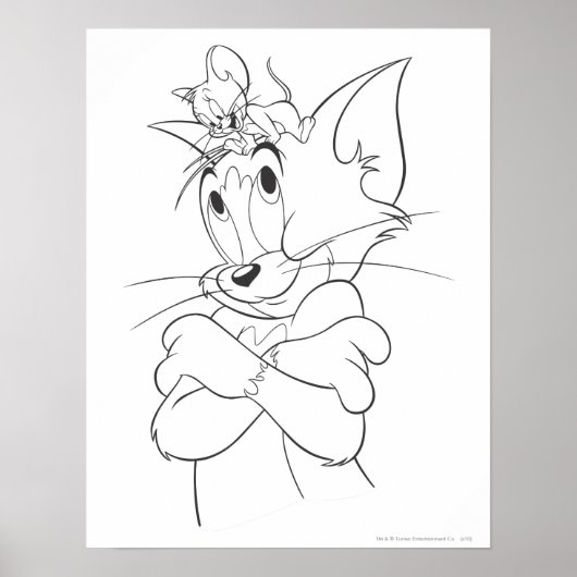 Tom en Jerry On Head Poster (Voorkant)