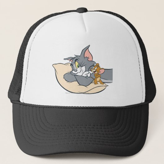 Tom en Jerry On Pillow Trucker Pet (Voorkant)