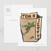 Tom en Jerry op een Tan Couch Briefkaart (Voorkant / Achterkant)