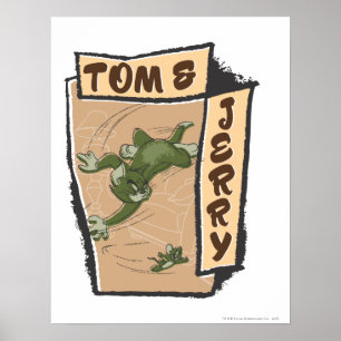 Tom en Jerry op een Tan Couch Poster