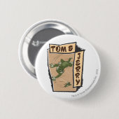 Tom en Jerry op een Tan Couch Ronde Button 5,7 Cm (Voorkant /achterkant)