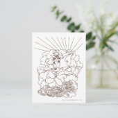 Tom en Jerry Outline Briefkaart (Staand voorkant)