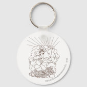 Tom en Jerry Outline Sleutelhanger (Voorkant)