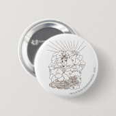 Tom en Jerry overzicht Ronde Button 5,7 Cm (Voorkant /achterkant)