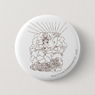 Tom en Jerry overzicht Ronde Button 5,7 Cm