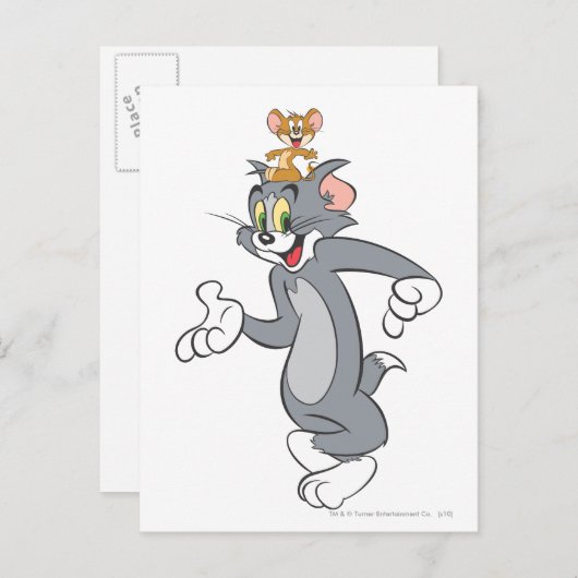 Tom en Jerry Pair Briefkaart (Voorkant / Achterkant)