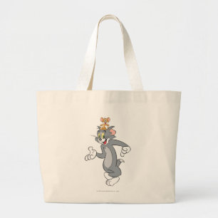 Tom en Jerry Pair Grote Tote Bag