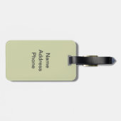 Tom en Jerry Pink en Green Bagagelabel (Achterkant horizontaal)