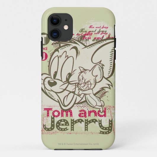 Tom en Jerry Pink en Green Case-Mate iPhone Case (Achterkant)