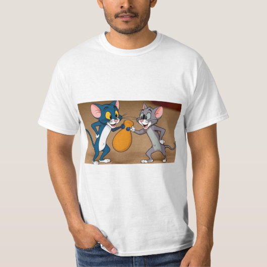 Tom en Jerry Punch-up T-shirt (Voorkant)