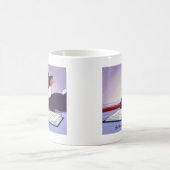 Tom en Jerry Reading Book Automatisch graded Koffiemok (Center)