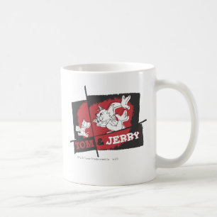 Tom en Jerry Red en Black Koffiemok