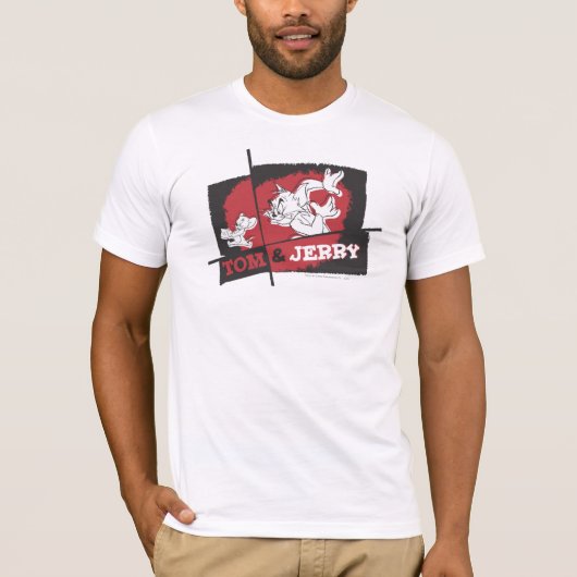 Tom en Jerry Red en Black T-shirt (Voorkant)