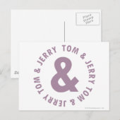 Tom en Jerry Round Logo 10 Briefkaart (Voorkant / Achterkant)