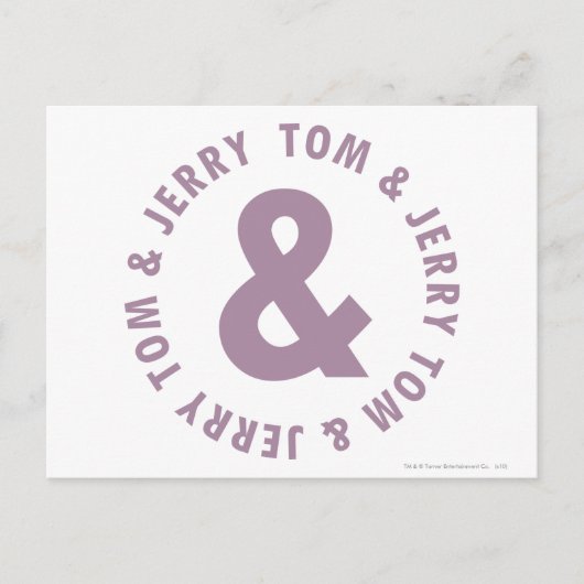 Tom en Jerry Round Logo 10 Briefkaart (Voorkant)
