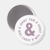 Tom en Jerry Round Logo 10 Magneet (Voorkant / Achterkant)