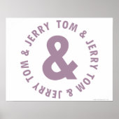 Tom en Jerry Round Logo 10 Poster (Voorkant)
