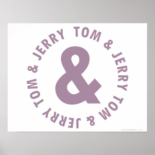 Tom en Jerry Round Logo 10 Poster (Voorkant)