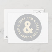 Tom en Jerry Round Logo 1 Briefkaart (Voorkant / Achterkant)