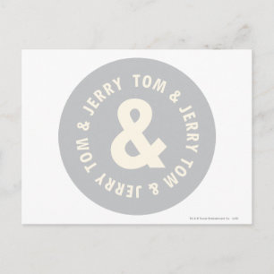 Tom en Jerry Round Logo 1 Briefkaart