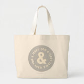 Tom en Jerry Round Logo 1 Grote Tote Bag (Voorkant)