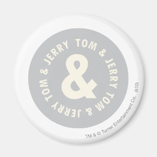 Tom en Jerry Round Logo 1 Magneet