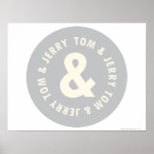 Tom en Jerry Round Logo 1 Poster (Voorkant)