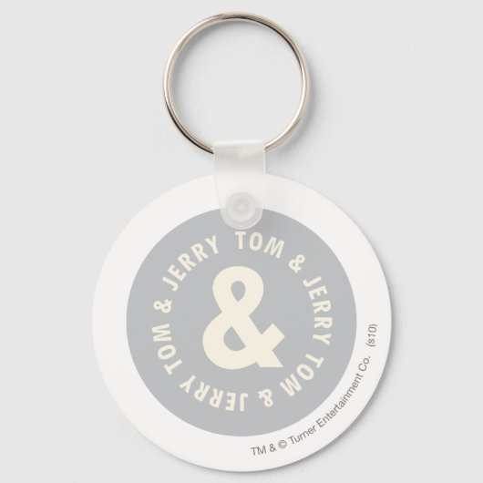 Tom en Jerry Round Logo 1 Sleutelhanger (Voorkant)